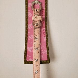 Dog Collar Imitation Ostrich Diamond Studded Colla